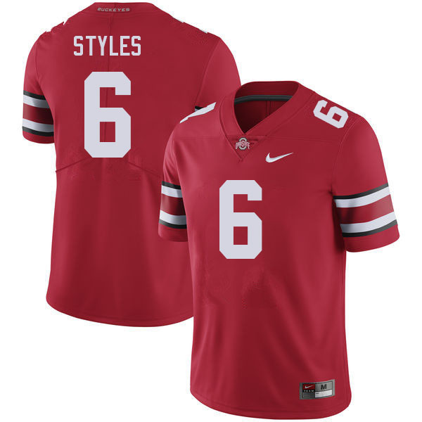Men #6 Sonny Styles Ohio State Buckeyes College Football Jerseys Stitched-Red